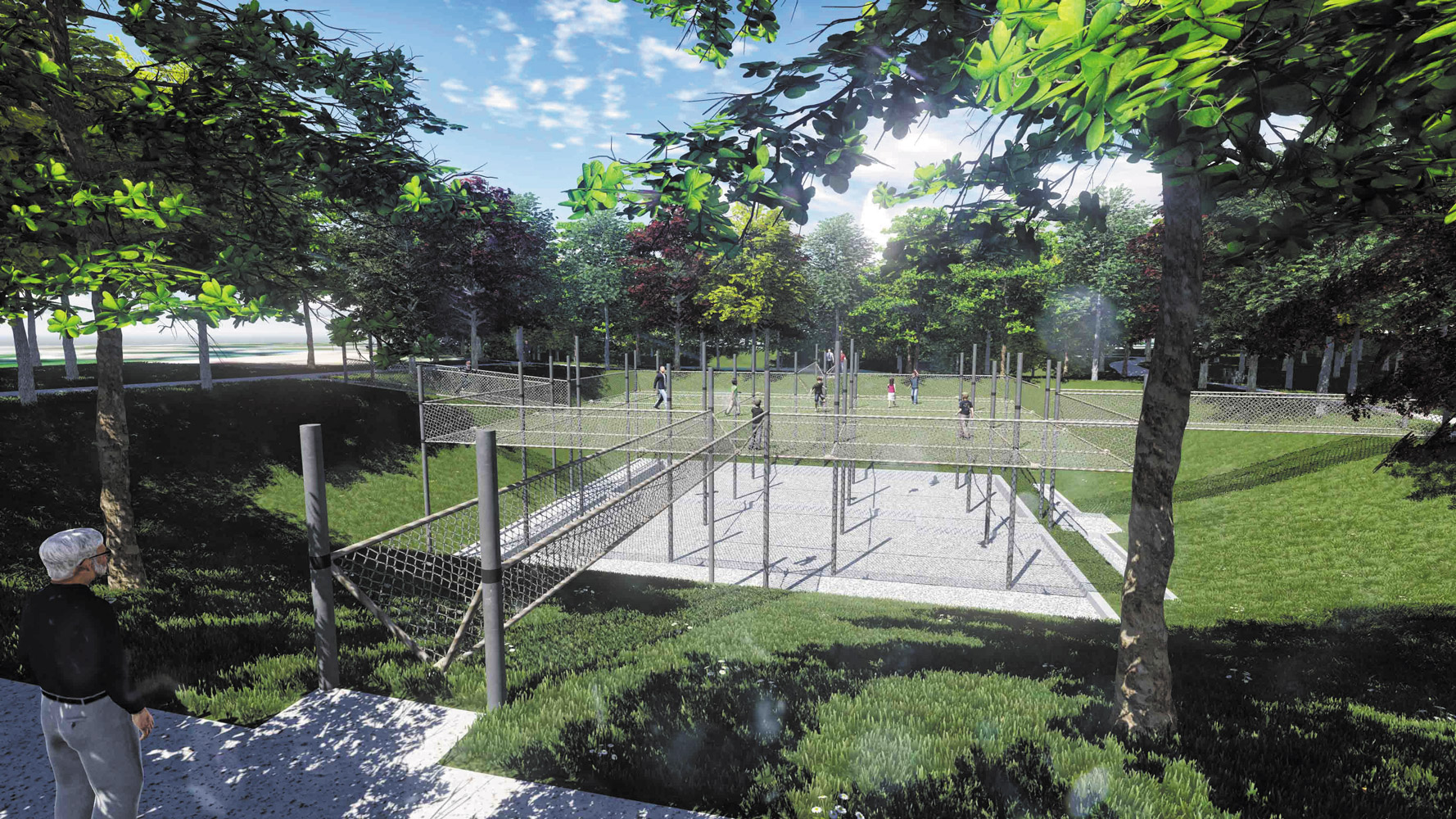 Projet de trampoline géant à Sainte-Marie-des-champs (Seine-Maritime)